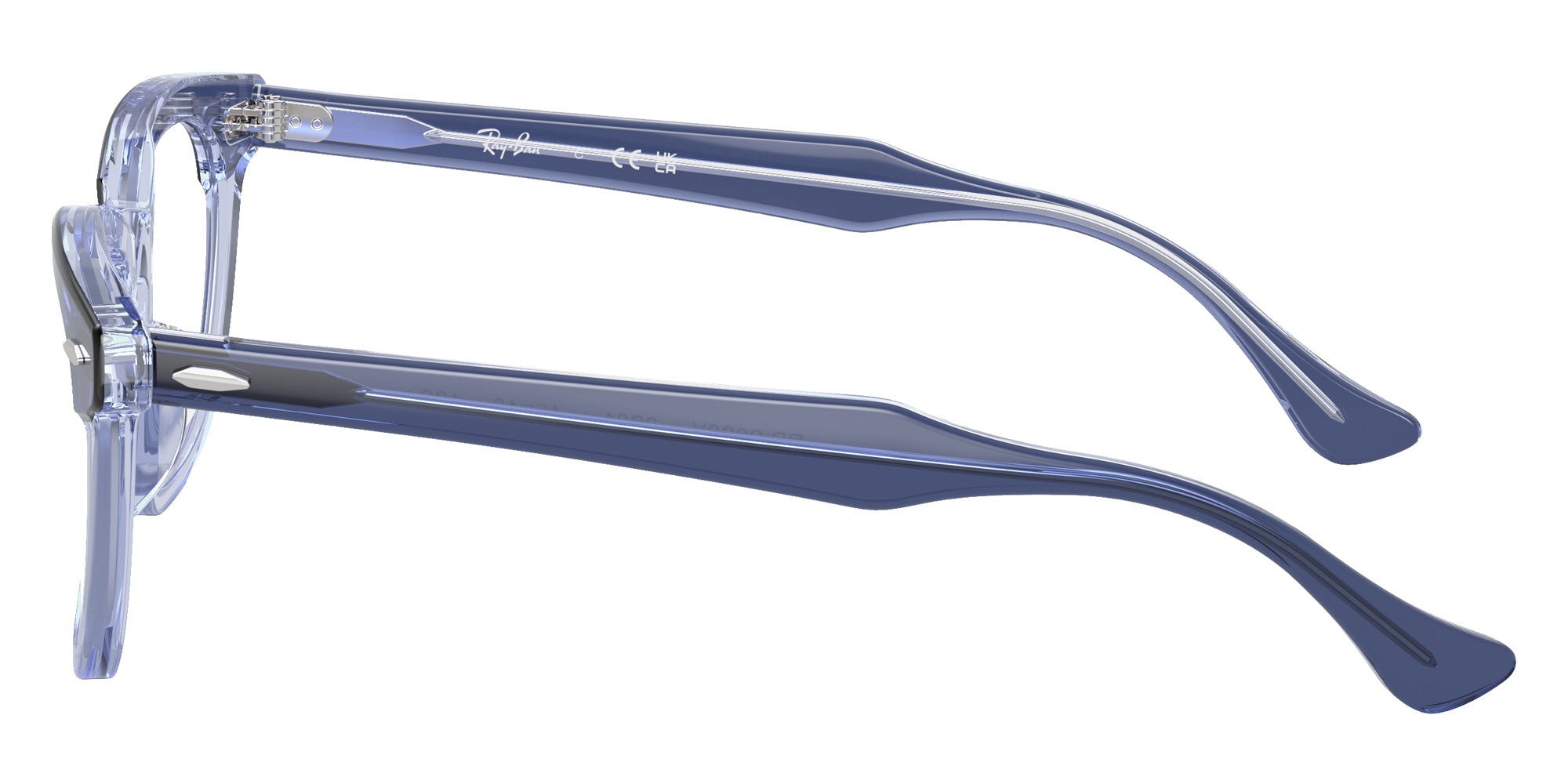 Ray-Ban® RY9098V RY9098V 3961 45 Eyeglasses - Top Violet On Transparent Violet