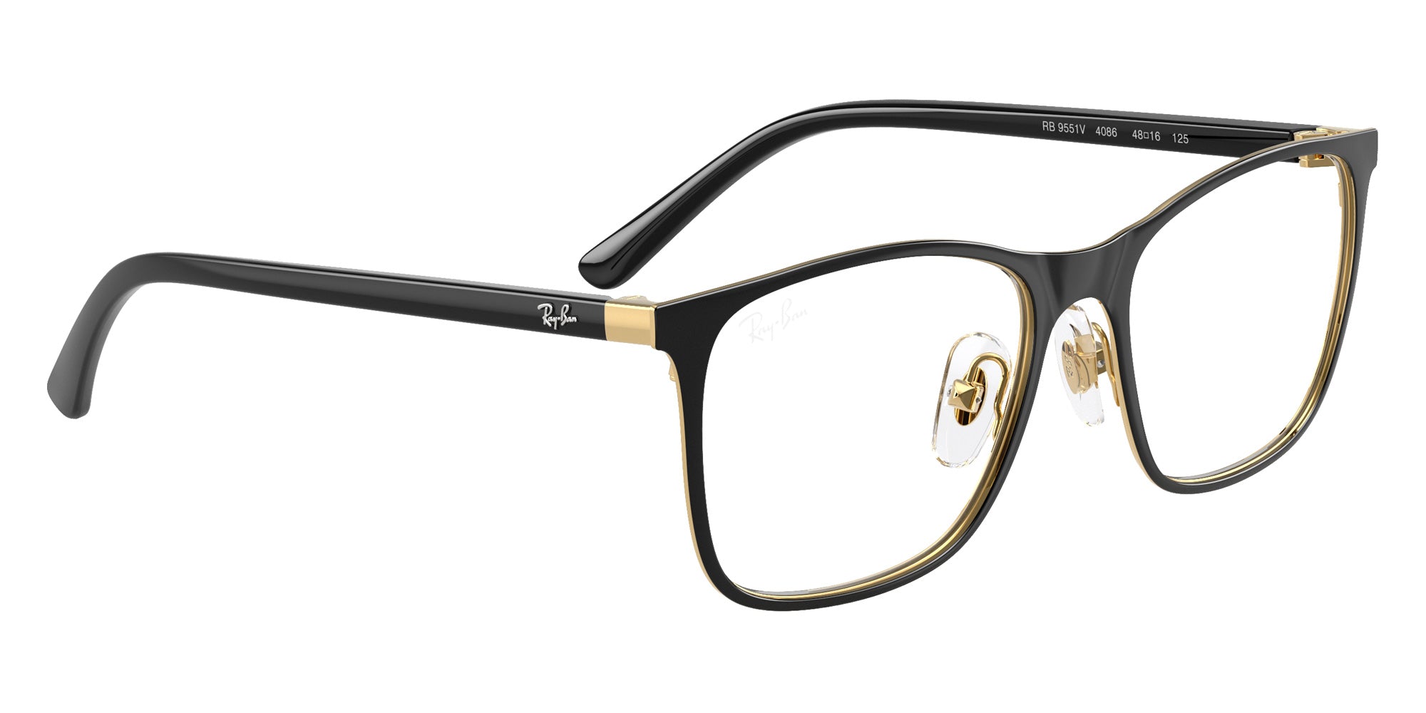 Ray-Ban® RY9551V RY9551V 4086 48 Eyeglasses - Black