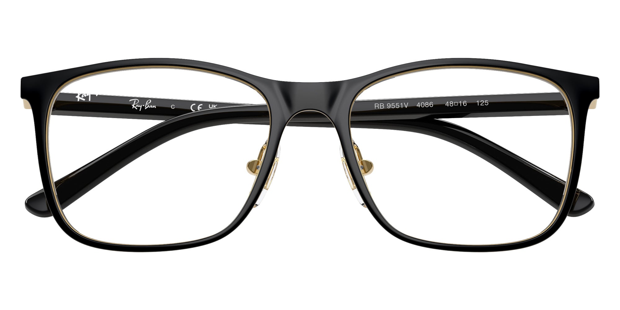 Ray-Ban® RY9551V RY9551V 4086 48 Eyeglasses - Black