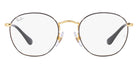 Ray-Ban® Junior Rob Ry9572V RY9572V 4064 48 - Black on Silver Eyeglasses