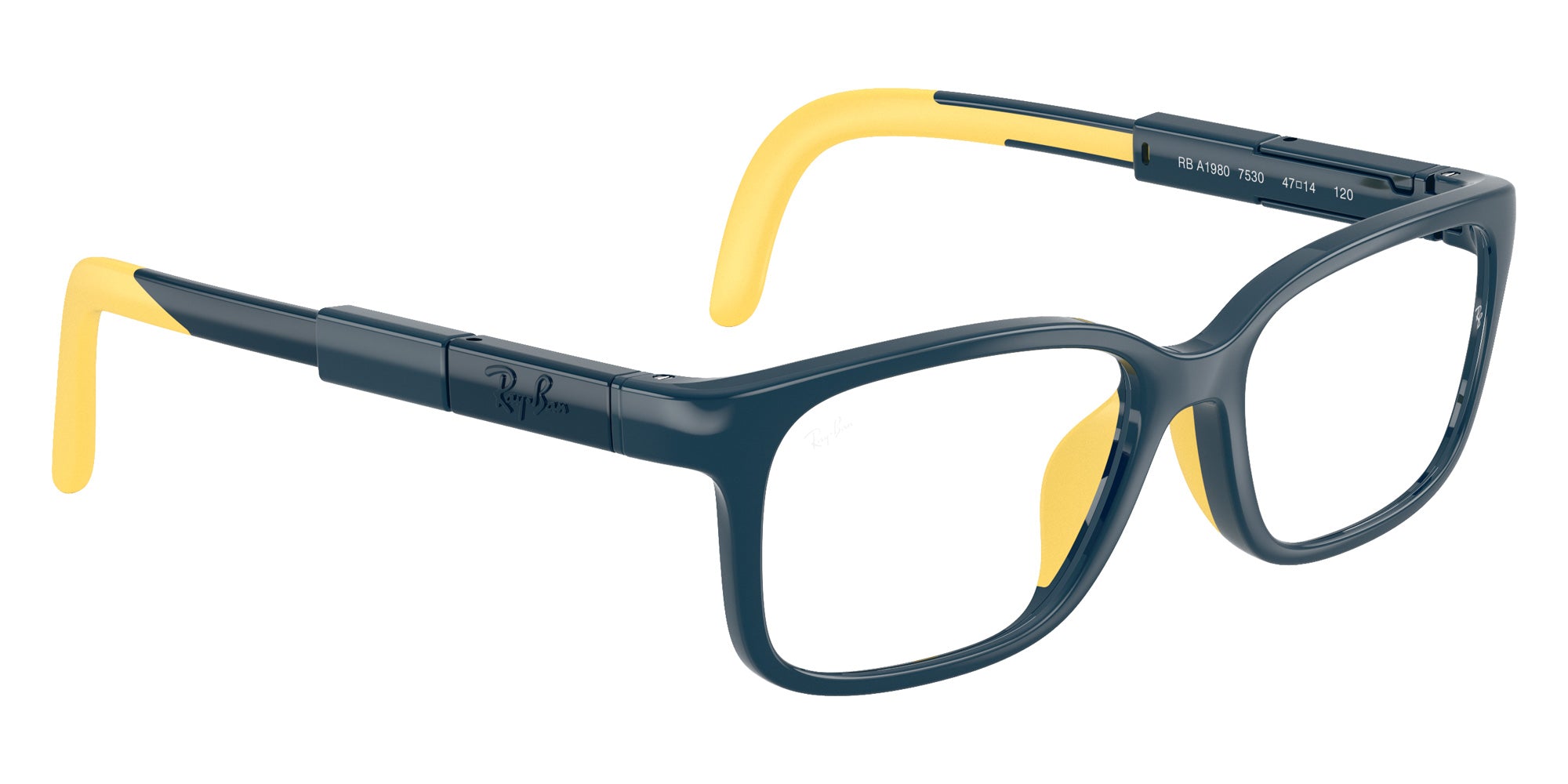 Ray-Ban® RYA1980 RYA1980 7530 47 Eyeglasses - Blue/Yellow