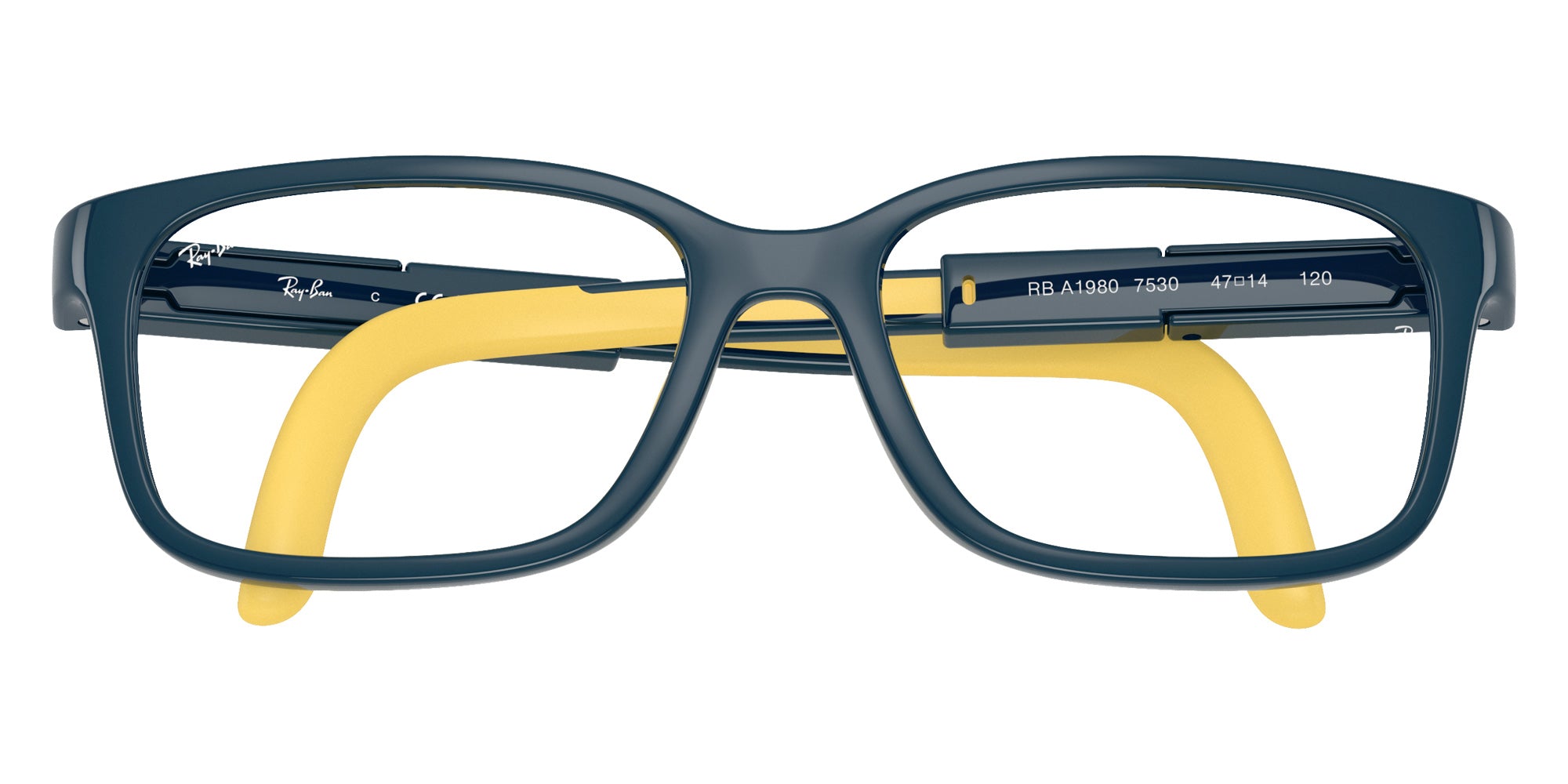 Ray-Ban® RYA1980 RYA1980 7530 47 Eyeglasses - Blue/Yellow