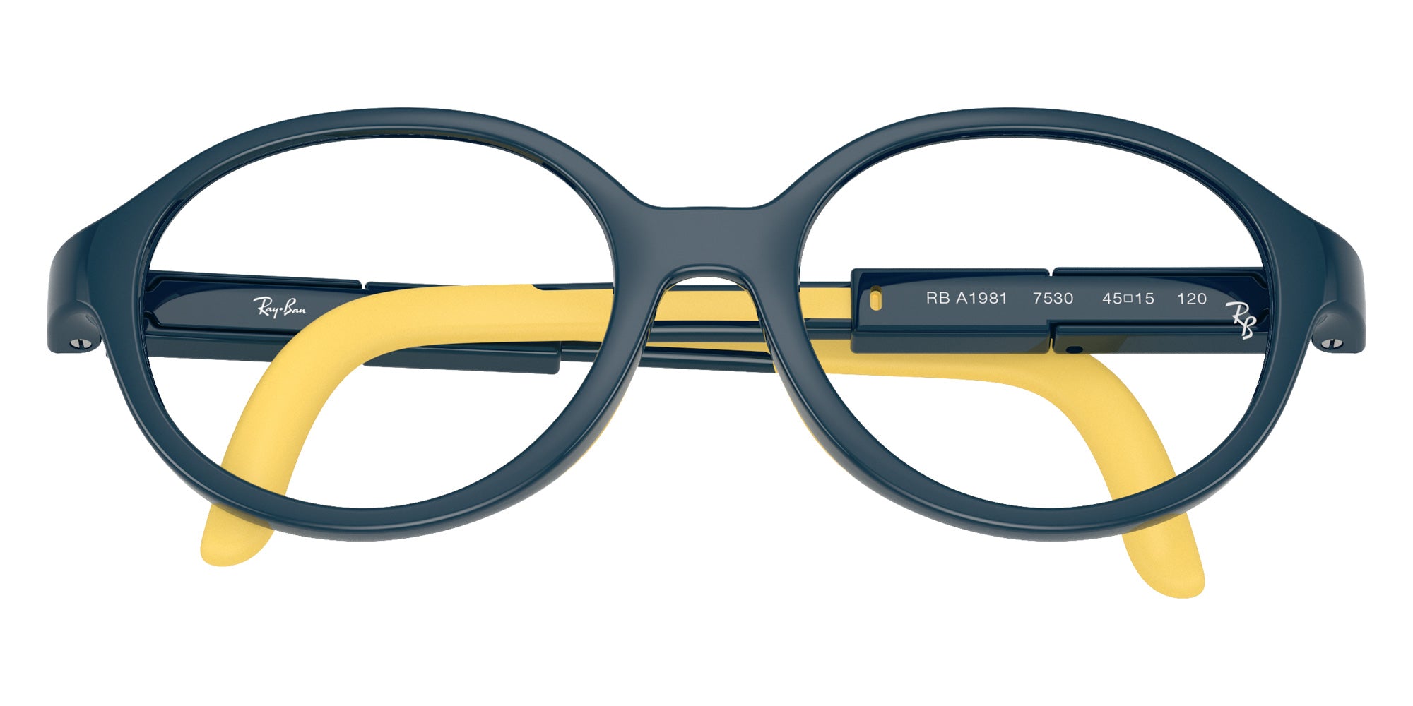 Ray-Ban® RYA1981 RYA1981 7530 45 Eyeglasses - Blue/Yellow