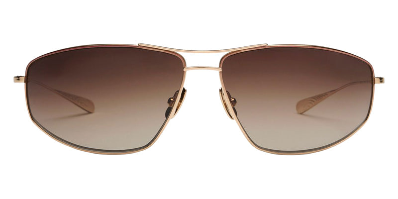 Salt.® Jahn Sunglasses - Brown Enamel Gold Gradient