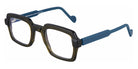 NaoNed® San Franciscoff NAO San Franciscoff 2432 48 - 2432 Transparent Khaki / Solid Mediterranean Blue Eyeglasses