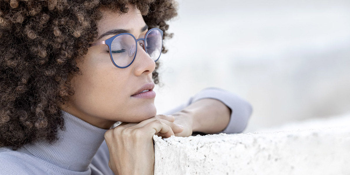 Blackfin® SANDVIK BLF SANDVIK 1374 49 - Black Gold/Blue Eyeglasses