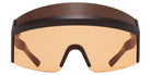 Mykita® SATORI MYK SATORI MD22 Ebony Brown / Tangerine and Cedar Double 155 - MD22 Ebony Brown / Tangerine and Cedar Double Sunglasses