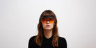 Mykita® SATORI MYK SATORI MD22 Ebony Brown / Tangerine and Cedar Double 155 - MD22 Ebony Brown / Tangerine and Cedar Double Sunglasses
