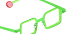 Sabine Be® Be Box Eyeglasses - 899 Green Fluorescent Satin | Green Fluorescent Three-Phase Shiny