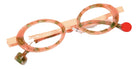 Sabine Be® Be Curve Eyeglasses - 906 Salmon Satin-Finished/Scale Salmon Khaki Shiny