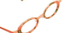Sabine Be® Be Curve Eyeglasses - 906 Salmon Satin-Finished/Scale Salmon Khaki Shiny
