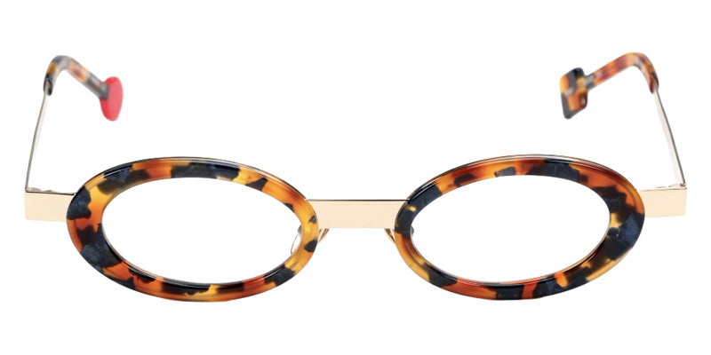 Sabine Be® Be Curve Eyeglasses - 907 Golden Champagne Shiny Plated/Scale Fawn Blue Jeans Shiny