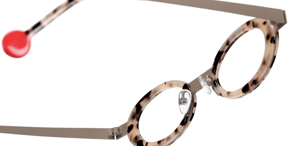 Sabine Be® Be Curve Eyeglasses - 909 Putty Satin-Finished/Scale Taupe Chocolate Shiny