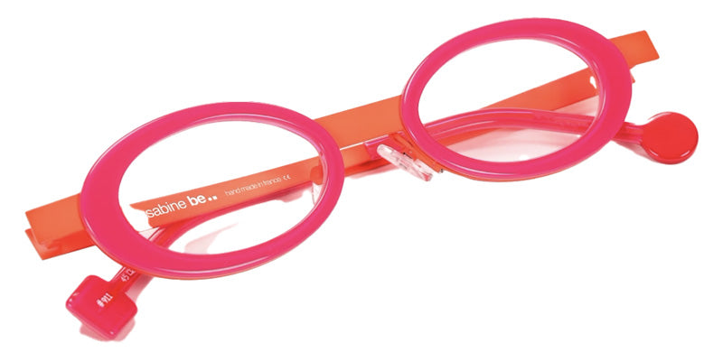 Sabine Be® Be Curve Eyeglasses - 911 Orange Fluorescent Satin/Rose Fluorescent Triple Flat Shiny