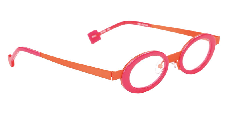 Sabine Be® Be Curve Eyeglasses - 911 Orange Fluorescent Satin/Rose Fluorescent Triple Flat Shiny