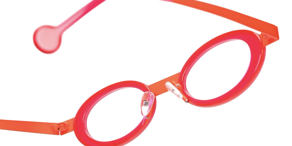 Sabine Be® Be Curve Eyeglasses - 911 Orange Fluorescent Satin/Rose Fluorescent Triple Flat Shiny