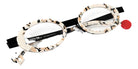 Sabine Be® Be Curve Eyeglasses - 912 Black Shiny/White Broken Nude Black Shiny