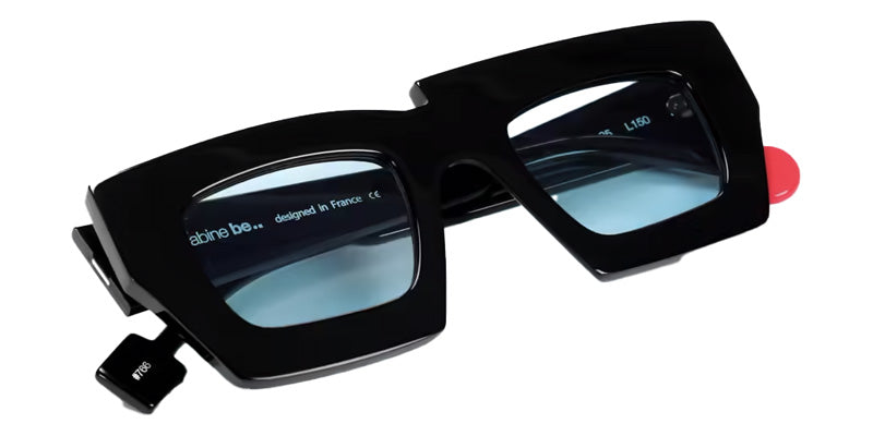 Sabine Be® Be Drunk Sun Sunglasses - 766 Black Shiny -Blue Aqua