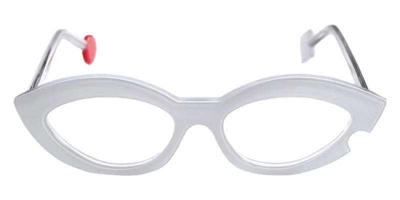 Sabine Be® Be Flirty Eyeglasses - 166 Crystal Shiny/White/Crystal Shiny
