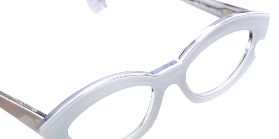 Sabine Be® Be Flirty Eyeglasses - 166 Crystal Shiny/White/Crystal Shiny