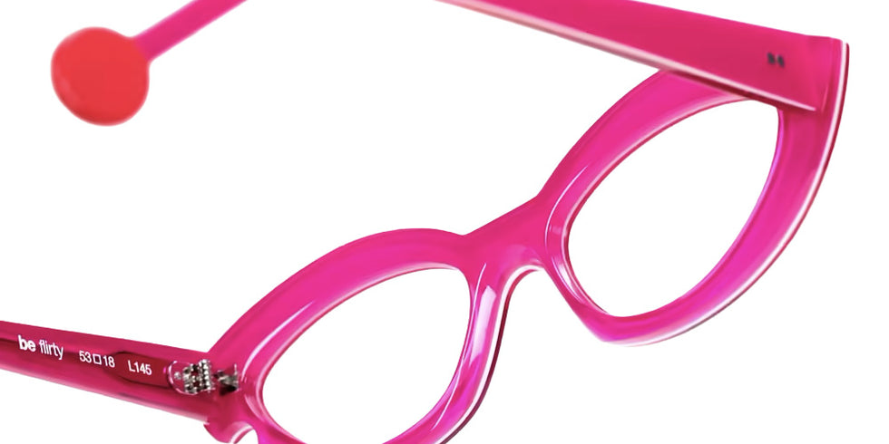 Sabine Be® Be Flirty Eyeglasses - 945 Fuchsia Translucent -White- Fuchsia Translucent Shiny