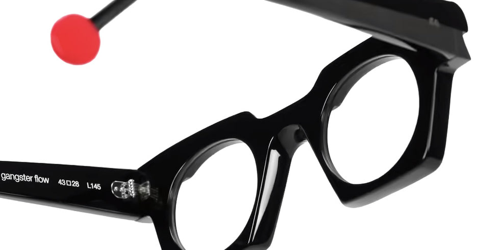 Sabine Be® Be Gangster Flow Eyeglasses - 845 Black Shiny | Black Mat