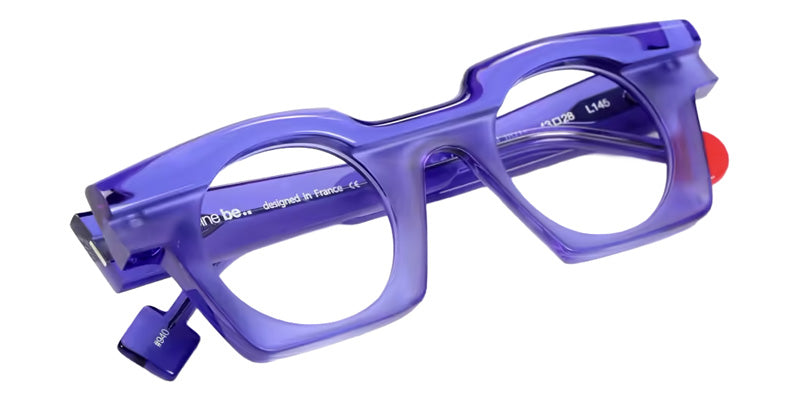 Sabine Be® Be Gangster Flow Eyeglasses - 940 Violet Translucent Shiny - Violet Translucent Mat