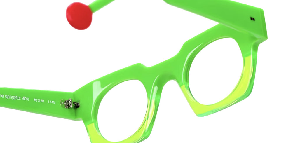 Sabine Be® Be Gangster Vibe Eyeglasses - 927 Green Fluorescent Shiny - Green Fluorescent Translucent Shiny