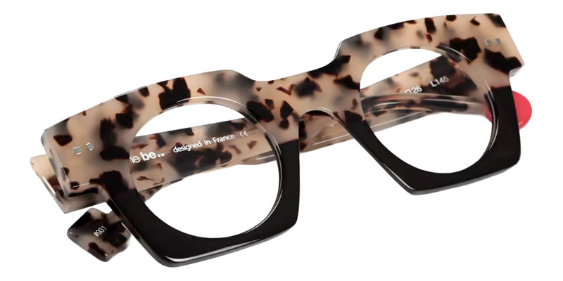 Sabine Be® Be Gangster Vibe Eyeglasses - 931 Scale Mole| Chocolate Shiny- Brown Dark Shiny
