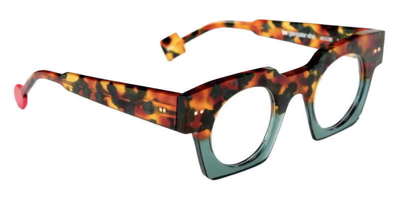 Sabine Be® Be Gangster Vibe Eyeglasses - 933 Scale Fawn Khaki Shiny - Khaki Translucent Shiny