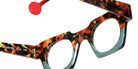 Sabine Be® Be Gangster Vibe Eyeglasses - 933 Scale Fawn Khaki Shiny - Khaki Translucent Shiny