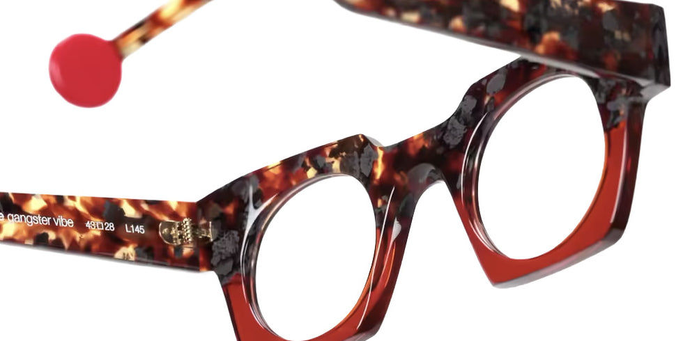 Sabine Be® Be Gangster Vibe Eyeglasses - 934 Scale Fawn Gray Shiny - Whiskey Translucent Shiny