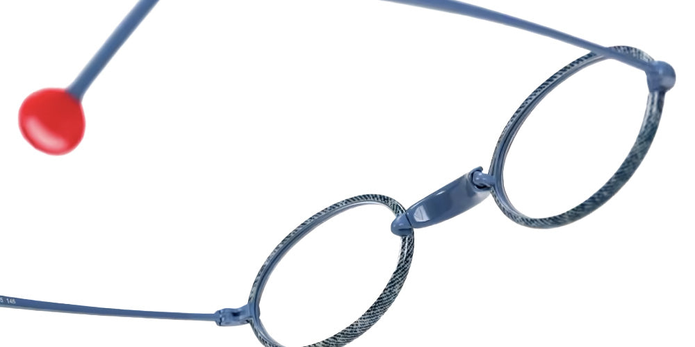 Sabine Be® Be Mayfair Eyeglasses - 995 Blue Jeans Satin - Blue Jeans Solid Shiny