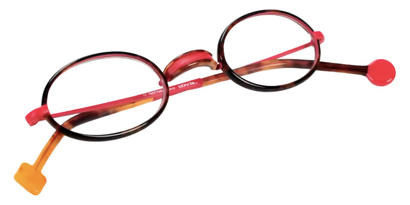 Sabine Be® Be Mayfair Eyeglasses - 999 Rose Fluorescent Satin - Blue Majorelle Shiny