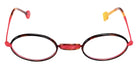 Sabine Be® Be Mayfair Eyeglasses - 999 Rose Fluorescent Satin - Blue Majorelle Shiny