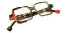 Sabine Be® Mini Be Cubic Swell Eyeglasses - 888 Khaki Translucent Shiny/Tortoiseshell Fawn Khaki Shiny