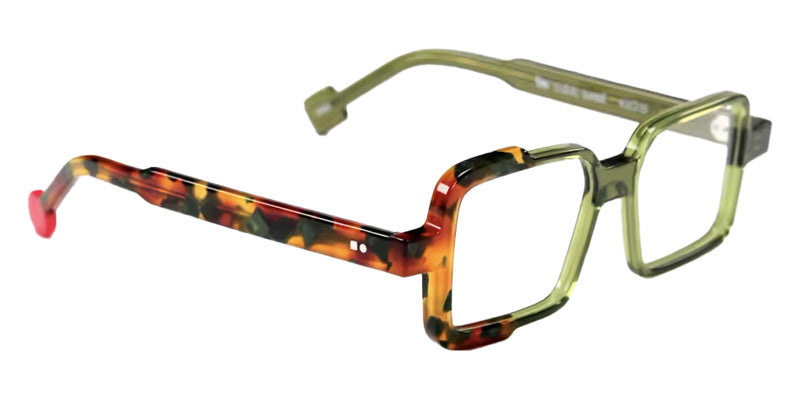 Sabine Be® Mini Be Cubic Swell Eyeglasses - 888 Khaki Translucent Shiny/Tortoiseshell Fawn Khaki Shiny