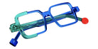 Sabine Be® Mini Be Cubic Swell Eyeglasses - 953 Mint Translucent Shiny - Blue Maqjorelle Translucent