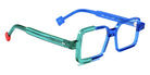 Sabine Be® Mini Be Cubic Swell Eyeglasses - 953 Mint Translucent Shiny - Blue Maqjorelle Translucent