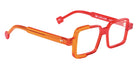 Sabine Be® Mini Be Cubic Swell Eyeglasses - 954 Orange Translucent Shiny - Red Lively Translucent Shiny