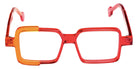 Sabine Be® Mini Be Cubic Swell Eyeglasses - 954 Orange Translucent Shiny - Red Lively Translucent Shiny