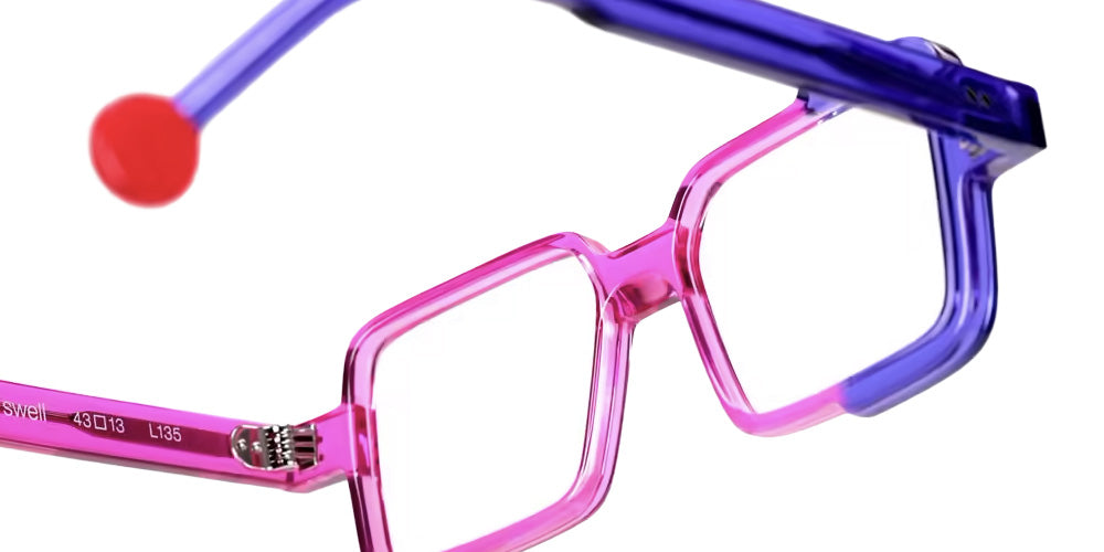 Sabine Be® Mini Be Cubic Swell Eyeglasses - 955 Violet Translucent Shiny - Fuchsia Translucent Shiny