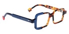Sabine Be® Mini Be Cubic Swell Eyeglasses - 956 Blue Jeans Translucent Shiny - Scale Fawn Blue Jeans Shiny