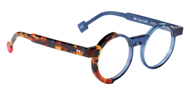 Sabine Be® Mini Be Loop Swell Eyeglasses - 885 Blue Jeans Translucent Shiny/Tortoiseshell Fawn Blue Shiny