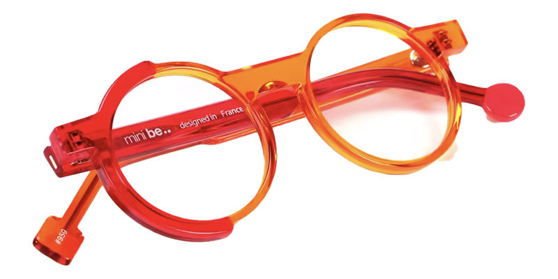 Sabine Be® Mini Be Loop Swell Eyeglasses - 950 Red Lively Translucent Shiny - Orange Translucent Shiny