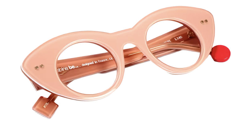Sabine Be® Be Spicy Eyeglasses - 176 Nude Translucent Shiny/White/Nude Translucent Shiny
