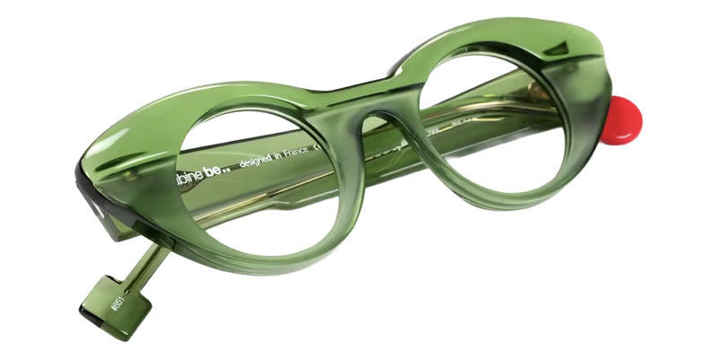 Sabine Be® Be Spicy Flow Eyeglasses - 851 Khaki Translucent Shiny/Khaki Translucent Mat