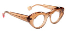 Sabine Be® Be Spicy Flow Eyeglasses - 854 Brown Translucent Shiny/Brown Translucent Mat