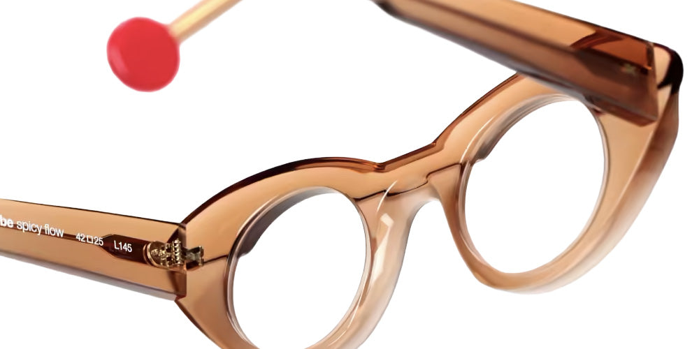 Sabine Be® Be Spicy Flow Eyeglasses - 854 Brown Translucent Shiny/Brown Translucent Mat