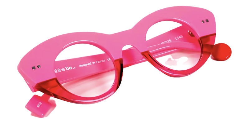 Sabine Be® Be Spicy Vibe Eyeglasses - 919 Rose Fluorescent Shiny -Pink Translucent Shiny
